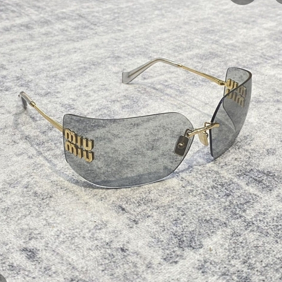 Miu Miu 54ys Women\'s Sunglasses Light Gray/gold main image 7